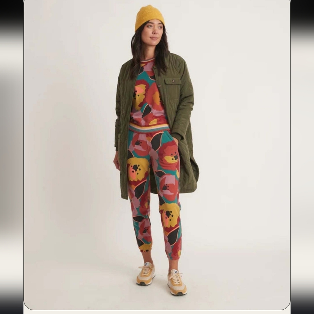 Marine Layer, Amelia Sweatpants, In Prints, Size Medium - Picture 6 of 12